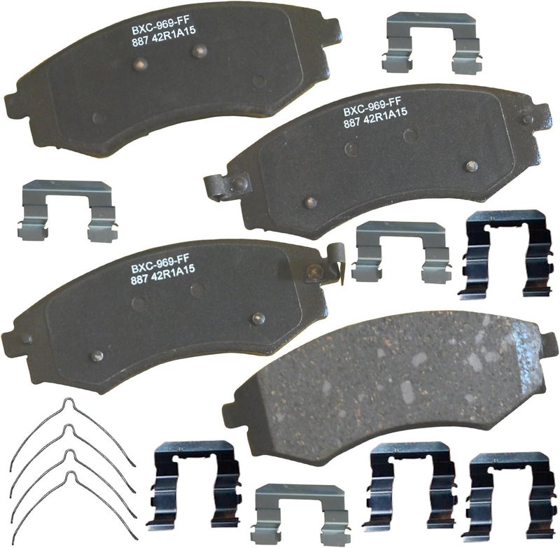 Bendix Premium SBC887 Ceramic Front Brake Pads for Hyundai Elantra 2006-2005, Tiburon 2001, Kia Magentis 2002-2001, Optima 2002-2001 - Image 1